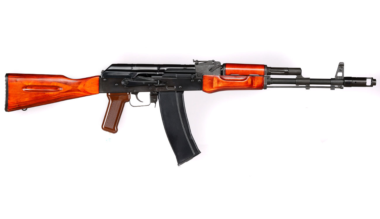 GHK AK-74 Vollmetall Echtholz Gas-Blow-Back 6mm BB schwarz Bild 2
