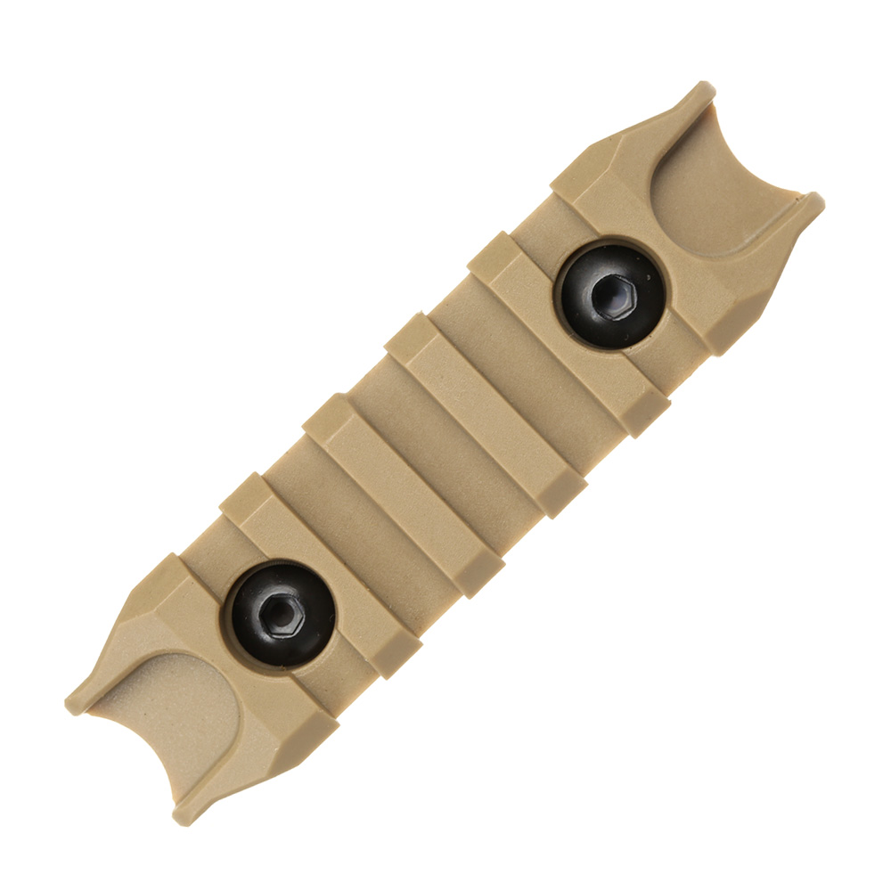 G&G M-Lok 21mm Polymer-Schienen Side-Rail Set 79mm (2 Stck) Desert Tan Bild 3