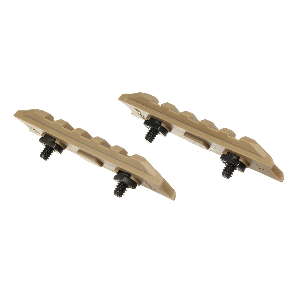 G&G M-Lok 21mm Polymer-Schienen Side-Rail Set 79mm (2 Stck) Desert Tan Bild 4