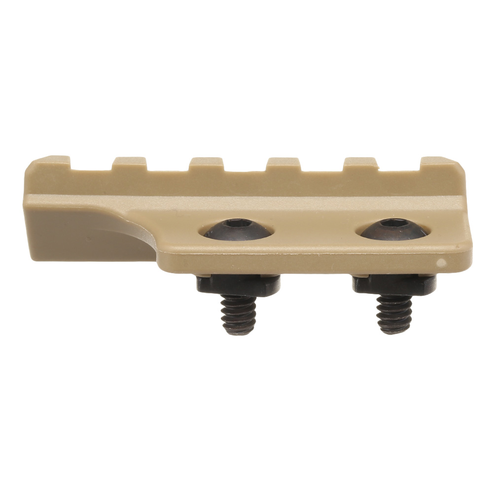 G&G M-Lok 45 Grad Polymer Halterung mit 21mm Schiene Desert Tan Bild 2