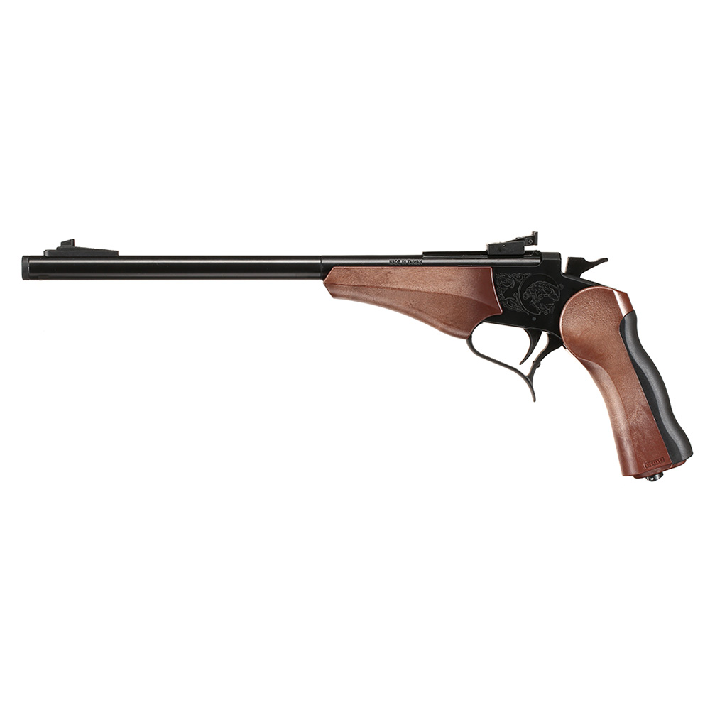Haw San Contender G2 Pistole Vollmetall CO2 6mm BB schwarz / Holzoptik - Long-Version Bild 1