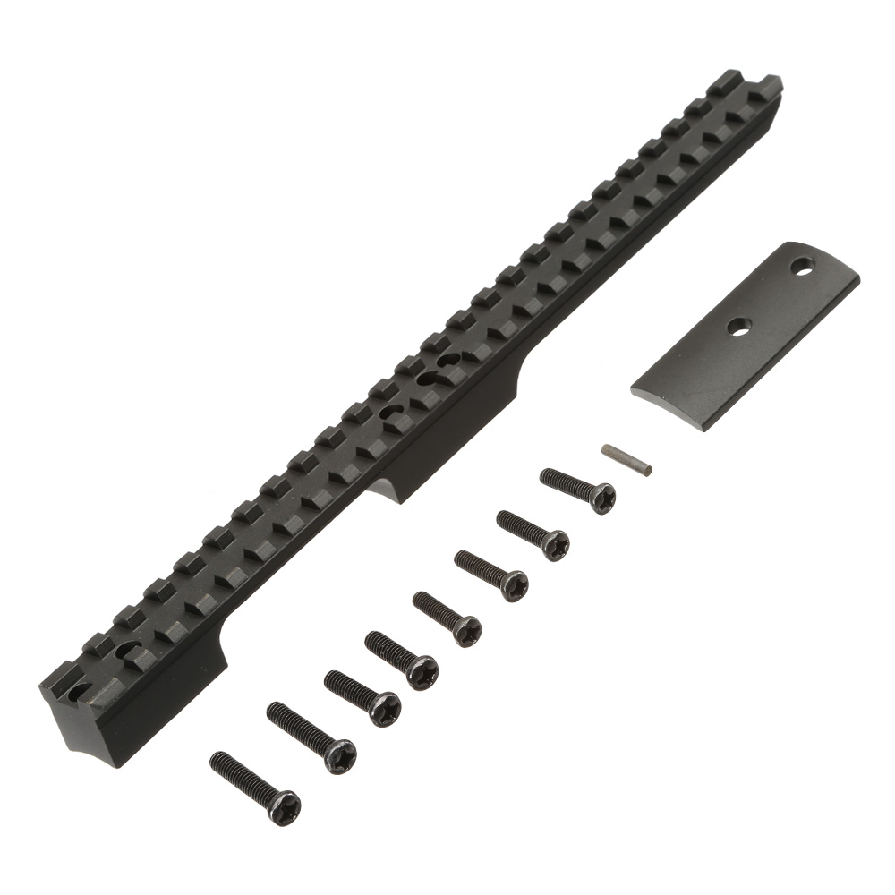 King Arms 21mm Aluminium Extension Rail Long-Version f. TM VSR-10 / KJW M700 schwarz