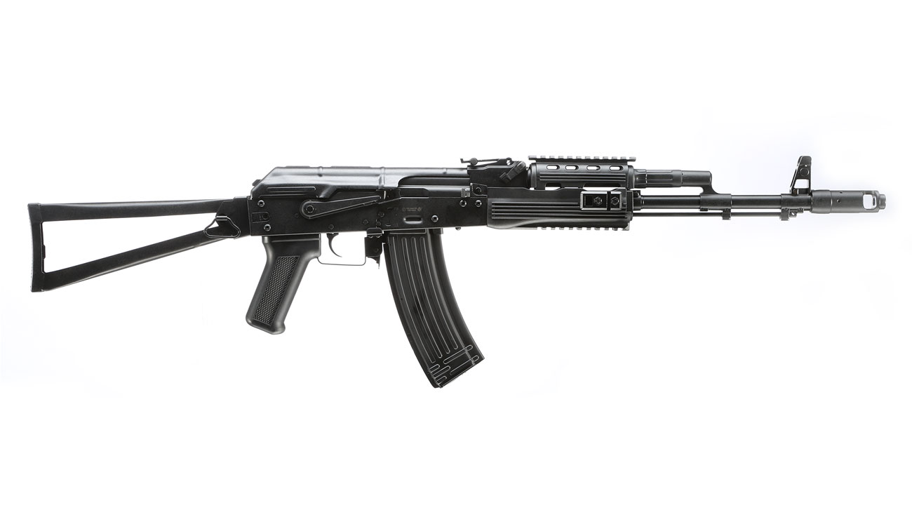 APS AKS-74 Tactical Vollmetall BlowBack S-AEG 6mm BB schwarz Bild 2