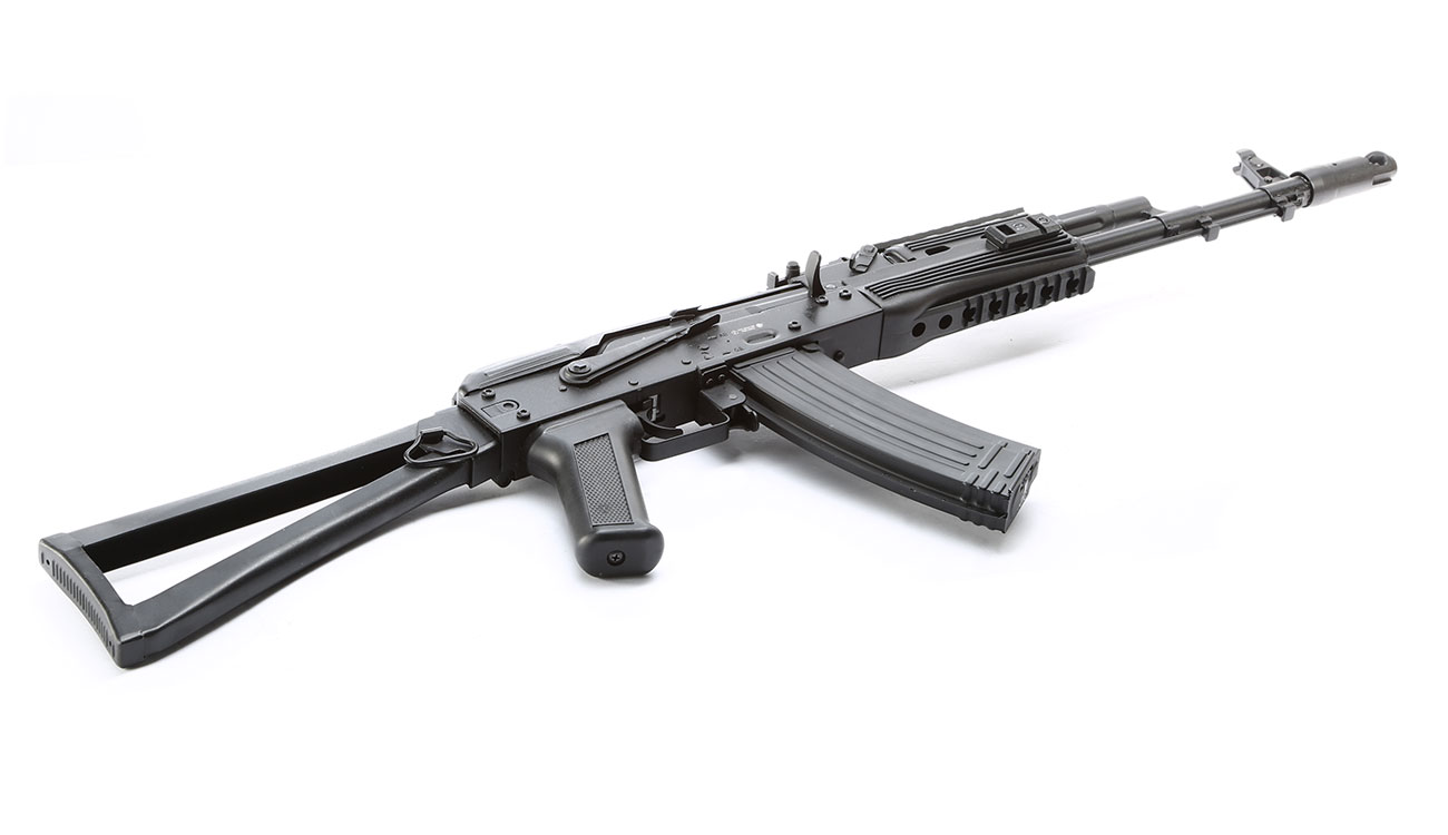 APS AKS-74 Tactical Vollmetall BlowBack S-AEG 6mm BB schwarz Bild 1