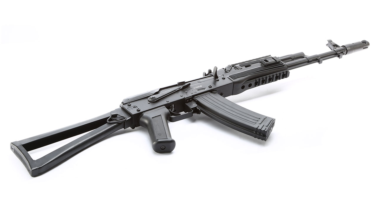 APS AKS-74 Tactical Vollmetall BlowBack S-AEG 6mm BB schwarz Bild 4