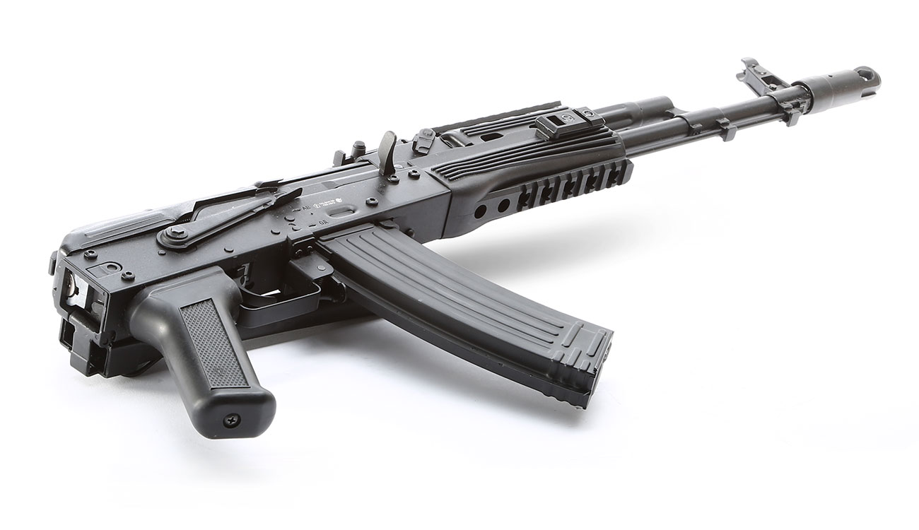 APS AKS-74 Tactical Vollmetall BlowBack S-AEG 6mm BB schwarz Bild 5