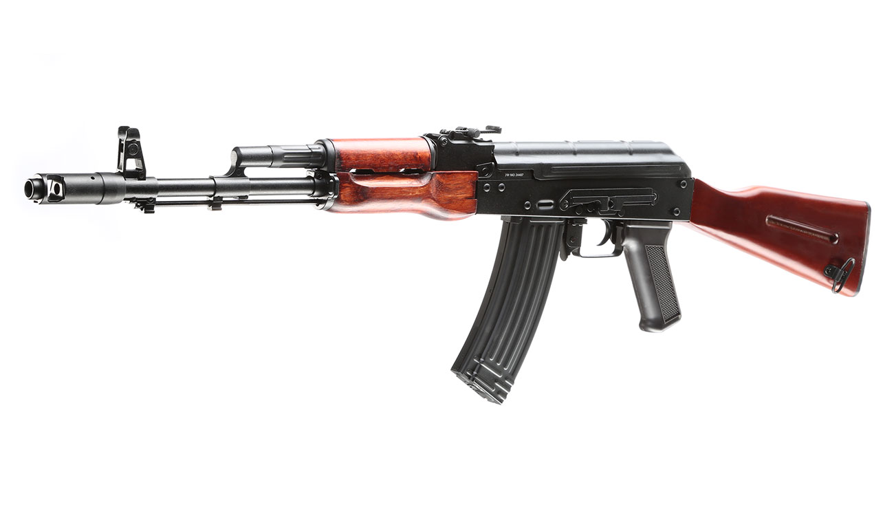 APS AK-74 Vollmetall Echtholz BlowBack S-AEG 6mm BB schwarz