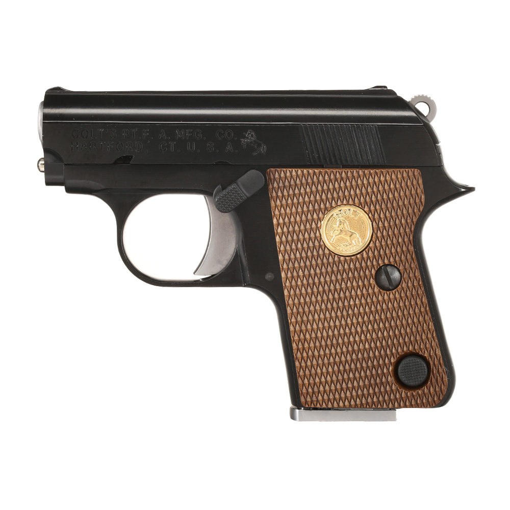 Cybergun / Wei-ETech Colt .25 Vest Pocket Vollmetall GBB 6mm BB schwarz / braun Bild 1