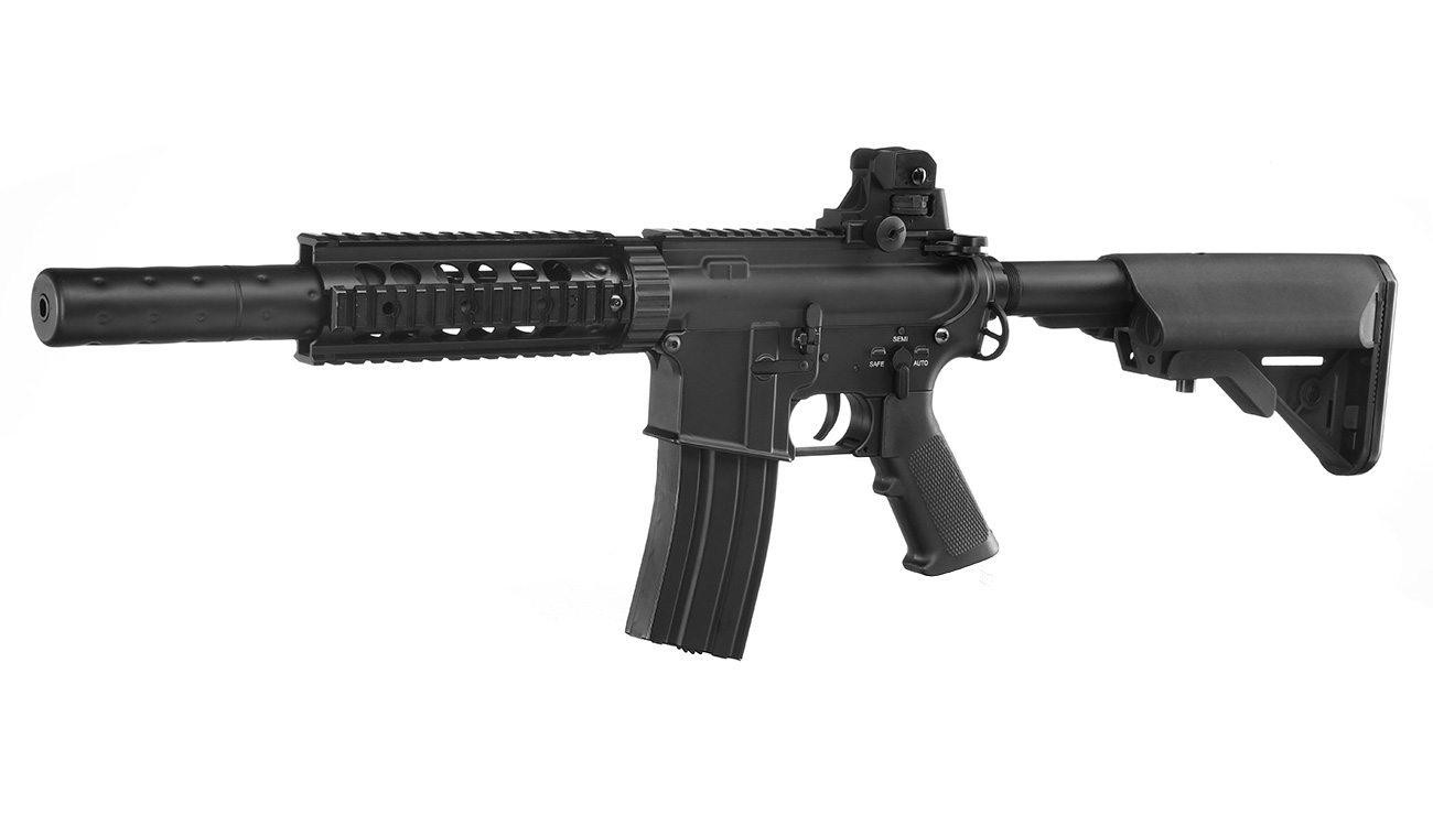 Double Bell M4 Special Ops Professional Line Vollmetall AEG 6mm BB schwarz