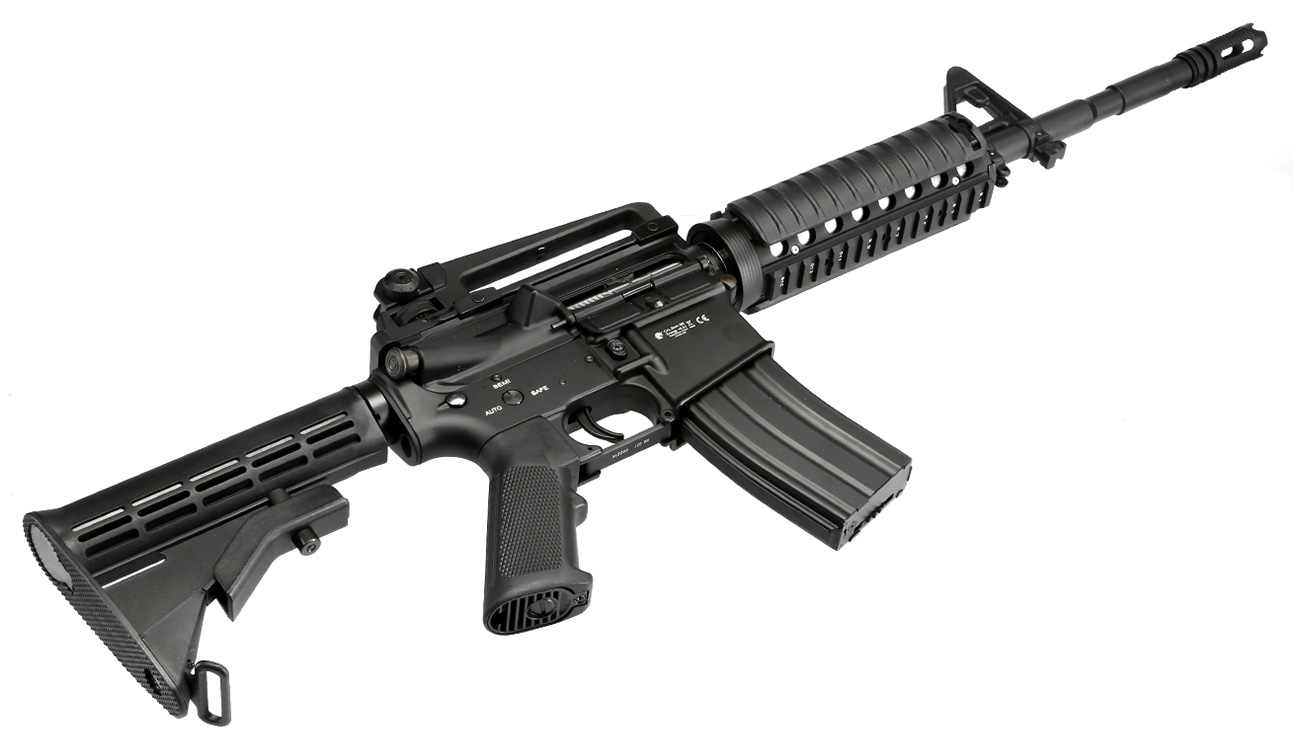 Double Bell M4A1 RIS Carbine Professional Line Vollmetall AEG 6mm BB schwarz Bild 4