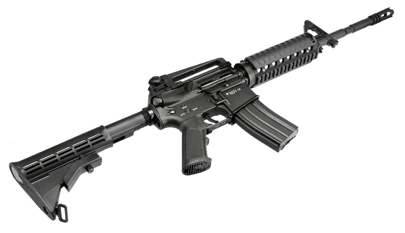 Double Bell M4A1 RIS Carbine Professional Line Vollmetall AEG 6mm BB schwarz Bild 5
