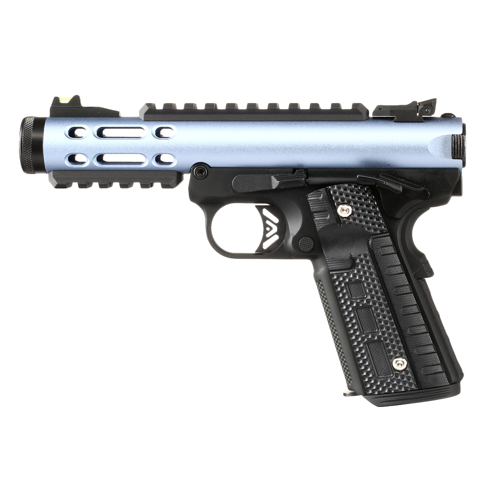 Wei-ETech Galaxy 1911 Vollmetall GBB 6mm BB schwarz / blau Bild 1