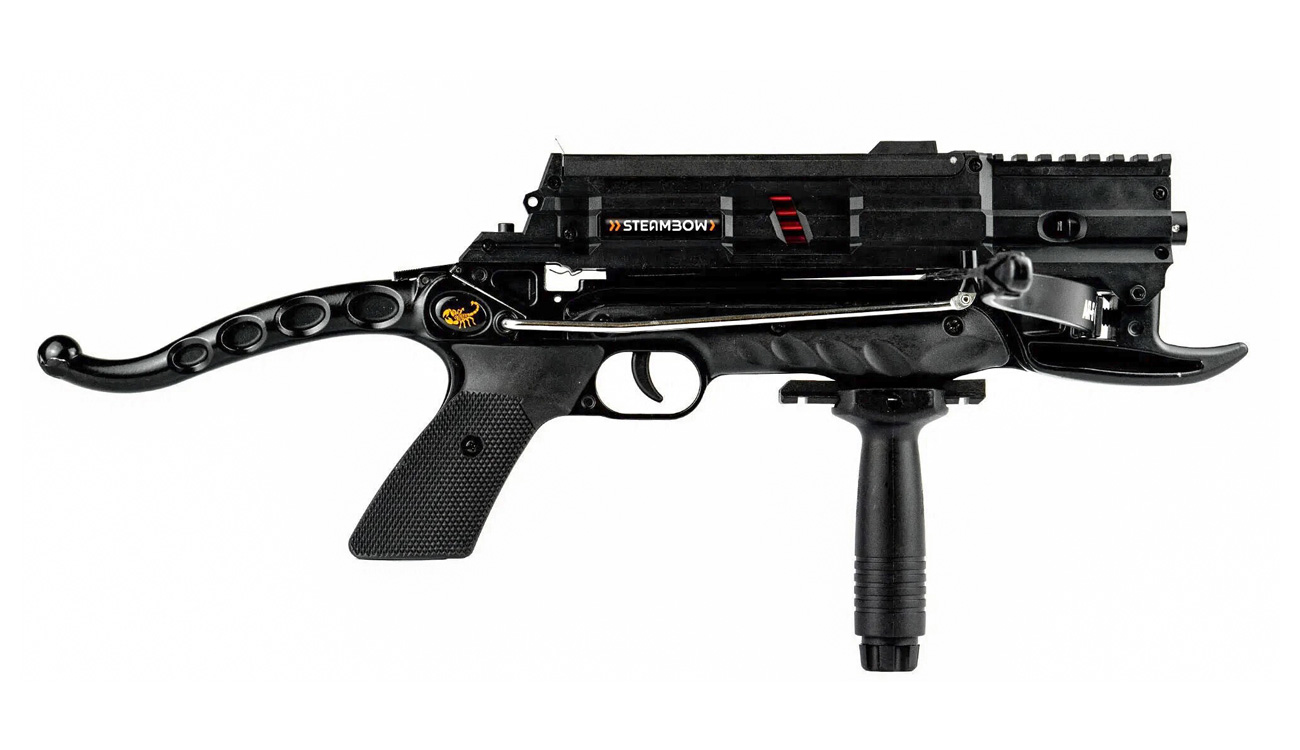 Steambow Repetierarmbrust AR-6 Stinger I mit Metallmagazin 80 lbs schwarz inkl. 10 Pfeile Bild 1