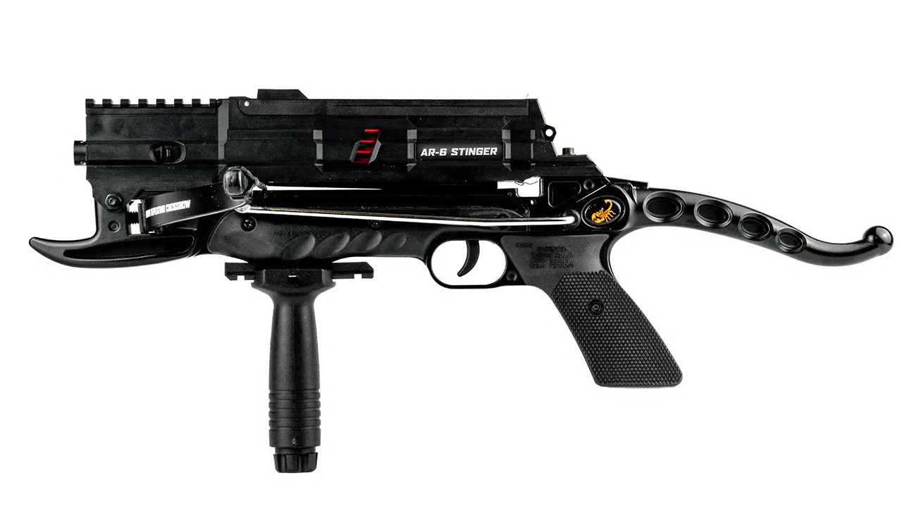 Steambow Repetierarmbrust AR-6 Stinger I mit Metallmagazin 80 lbs schwarz inkl. 10 Pfeile Bild 2
