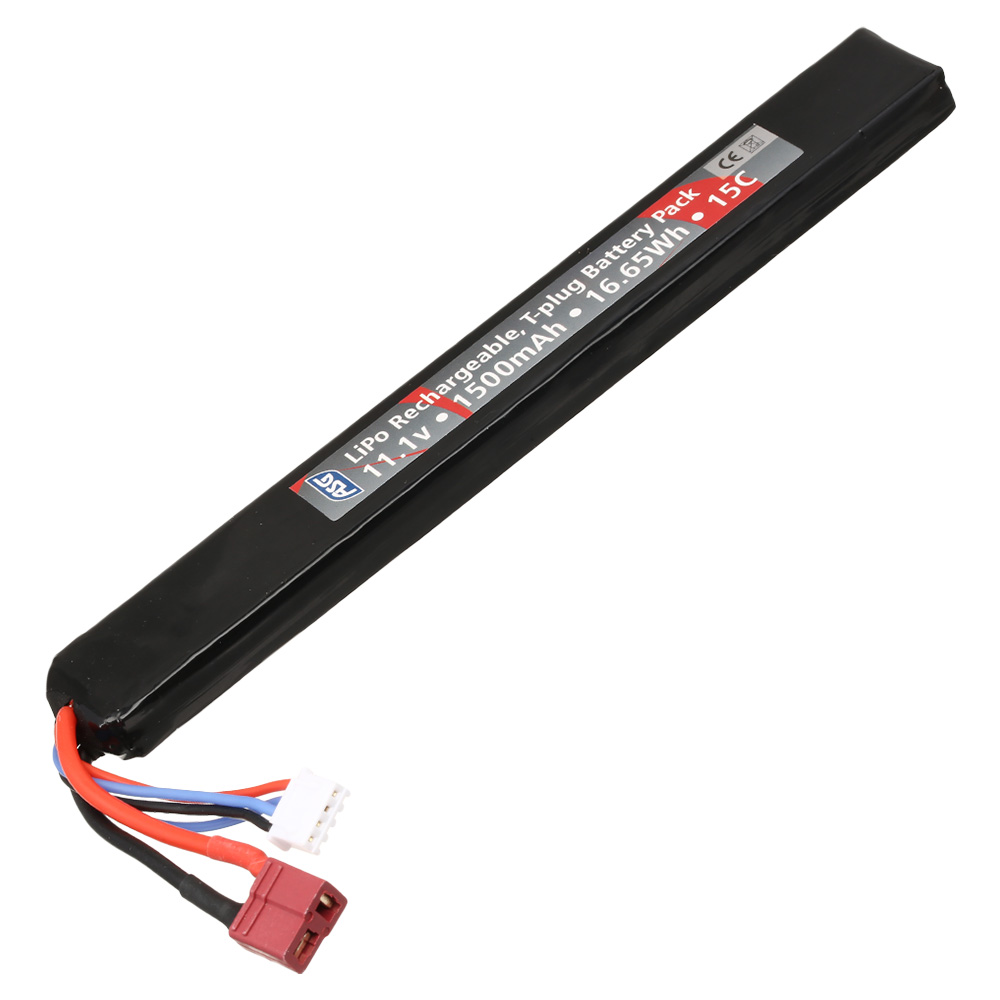 ASG LiPo Akku 11,1V 1500mAh 15C Stick-Type m. T-Stecker Anschluss