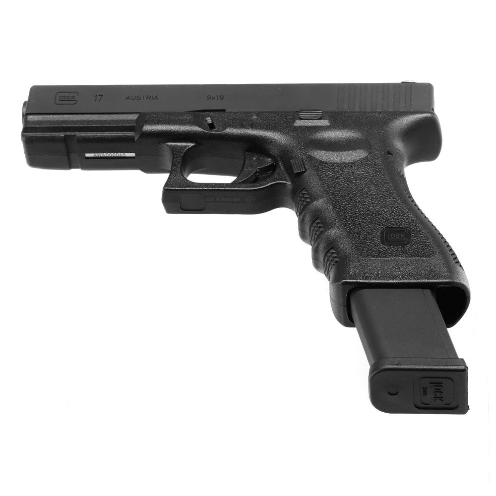 GHK Glock 17 Gen. 3 CNC Stahlschlitten GBB 6mm BB schwarz Bild 4