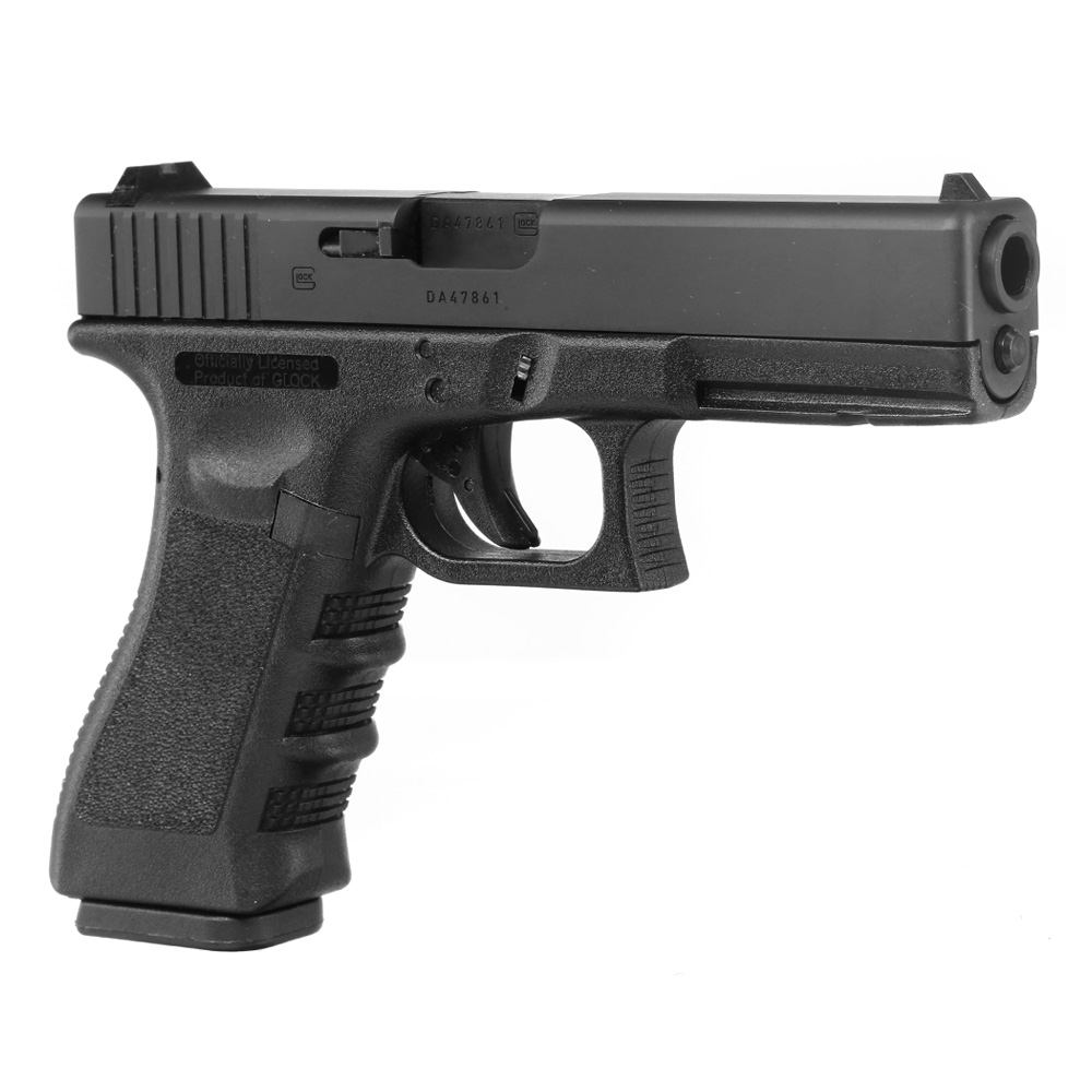 GHK Glock 17 Gen. 3 CNC Stahlschlitten GBB 6mm BB schwarz Bild 6
