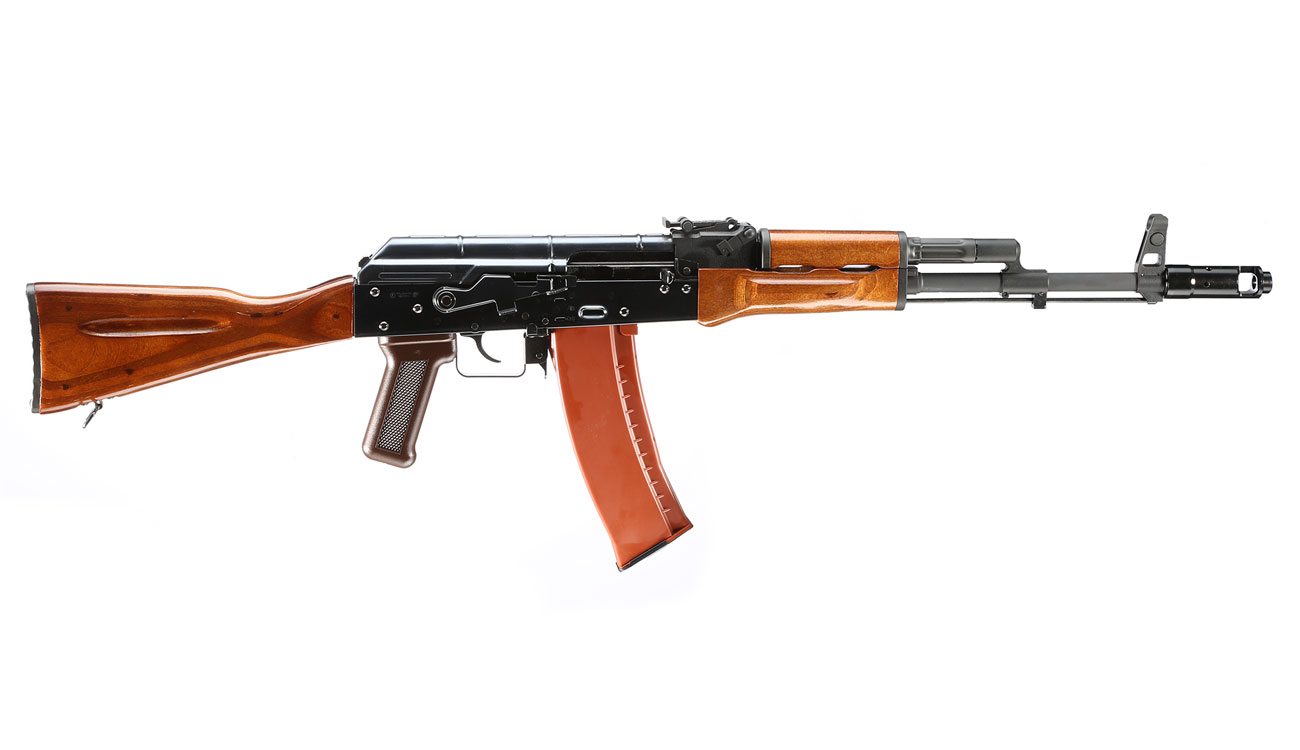 Wei-ETech AK-74 Vollmetall Echtholz AWSS Open-Bolt Gas-Blow-Back 6mm BB schwarz Bild 2