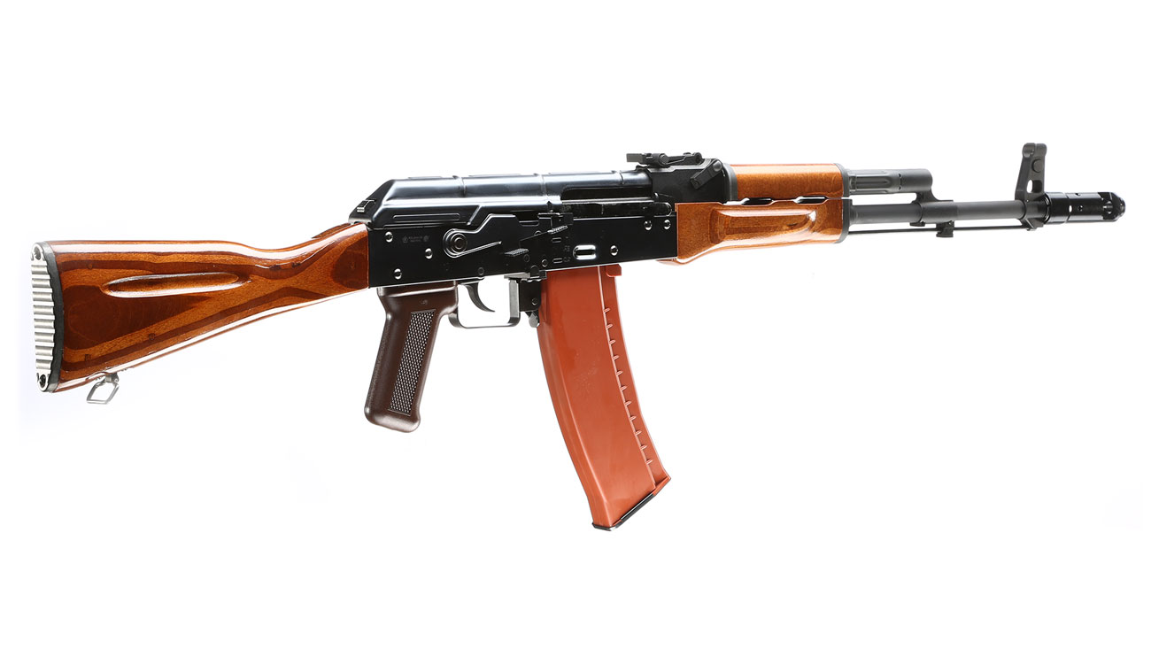 Wei-ETech AK-74 Vollmetall Echtholz AWSS Open-Bolt Gas-Blow-Back 6mm BB schwarz Bild 3