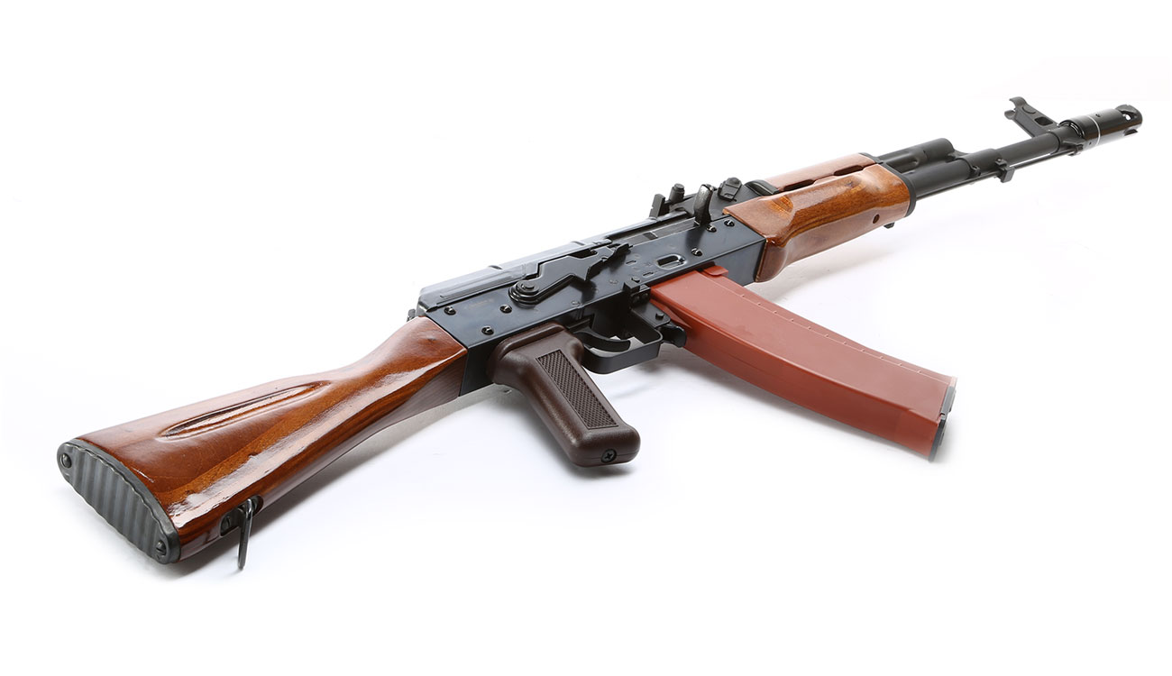 Wei-ETech AK-74 Vollmetall Echtholz AWSS Open-Bolt Gas-Blow-Back 6mm BB schwarz Bild 4