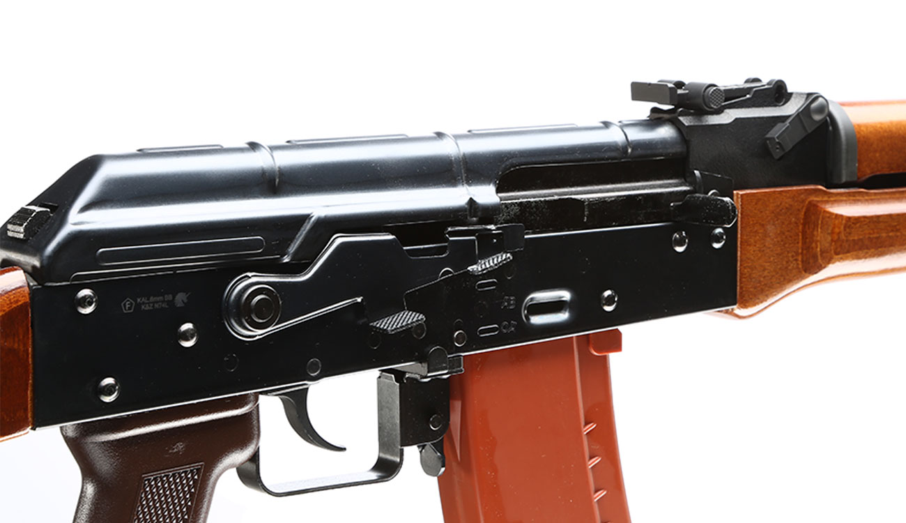 Wei-ETech AK-74 Vollmetall Echtholz AWSS Open-Bolt Gas-Blow-Back 6mm BB schwarz Bild 7