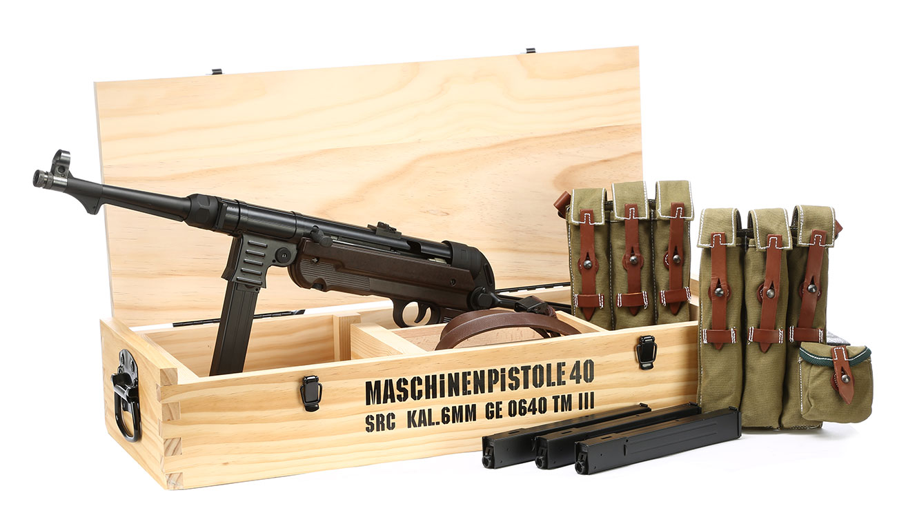 Versandrückläufer SRC MP40 Vollmetall BlowBack Gen. III AEG 6mm BB - World War 2 Deluxe Edition