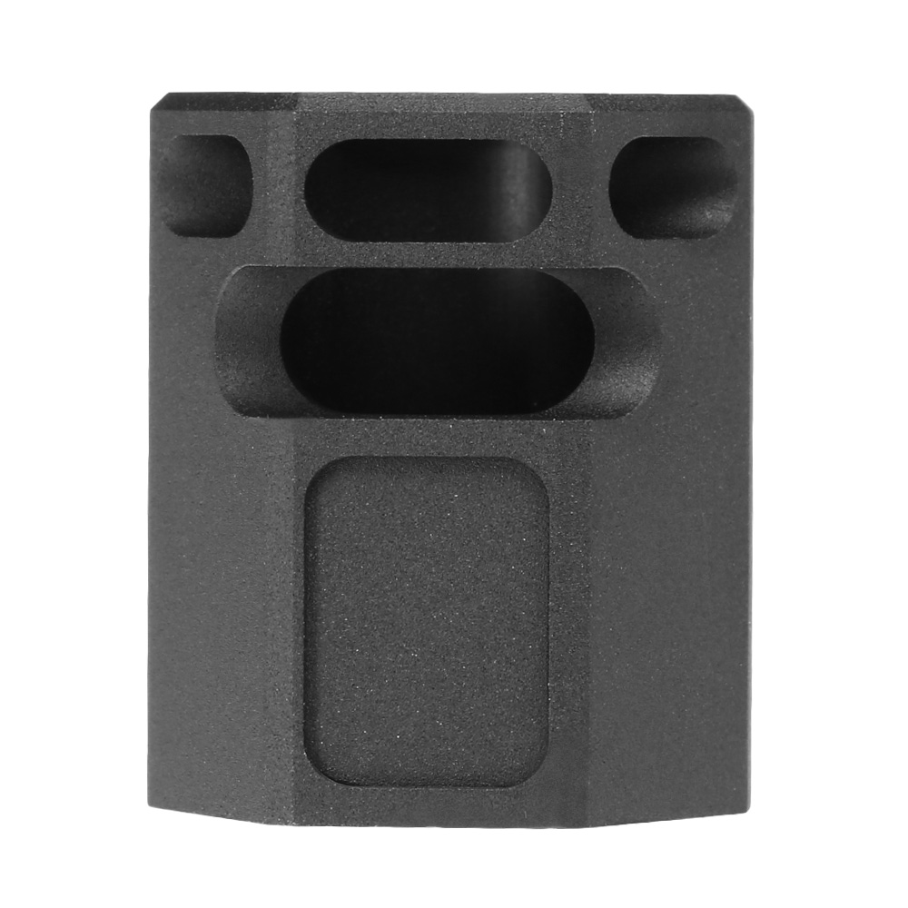 ASG CNC Aluminium Compensator f. CZ P-09 OR CO2BB 14mm- schwarz Bild 5