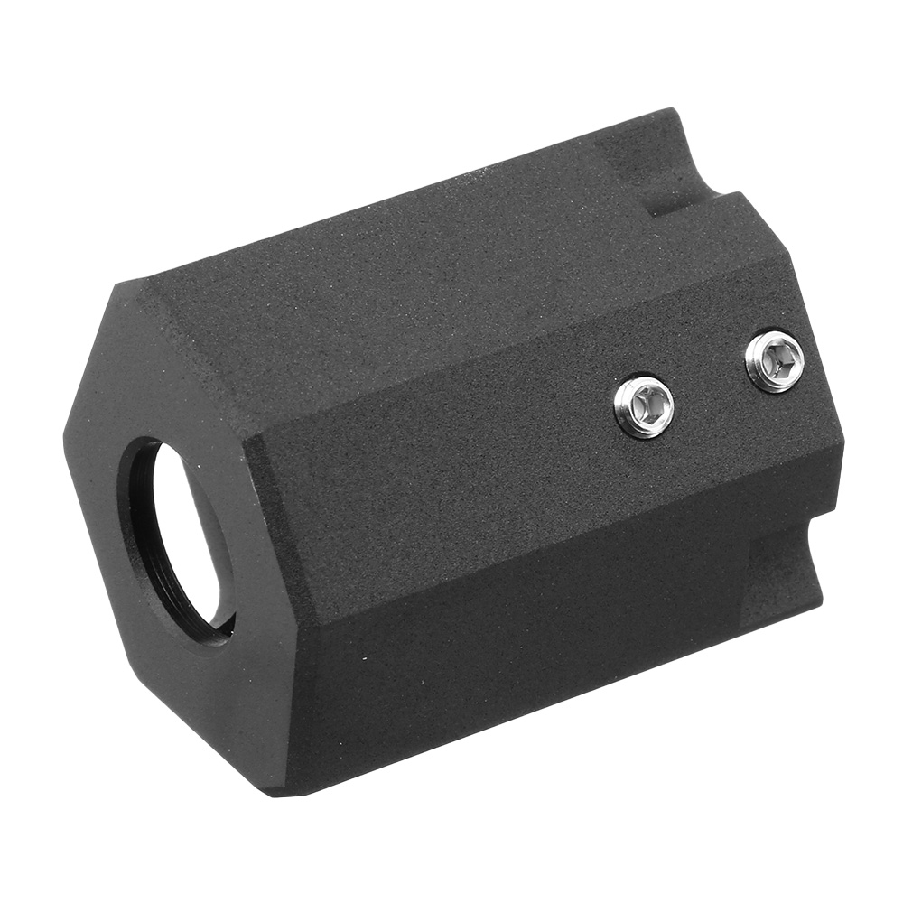 ASG CNC Aluminium Compensator f. CZ P-09 OR CO2BB 14mm- schwarz Bild 7