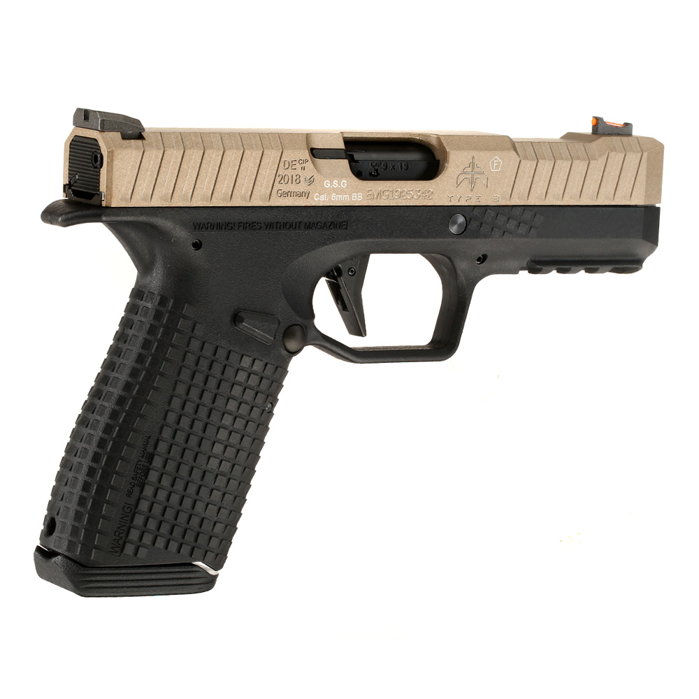 EMG / Archon Firearms Type-B mit Metallschlitten GBB 6mm BB 2-Tone FDE / schwarz Bild 4