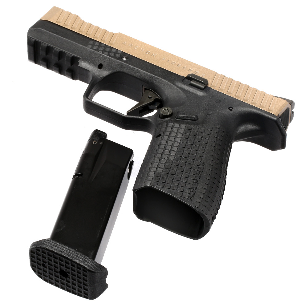 EMG / Archon Firearms Type-B mit Metallschlitten GBB 6mm BB 2-Tone FDE / schwarz Bild 6