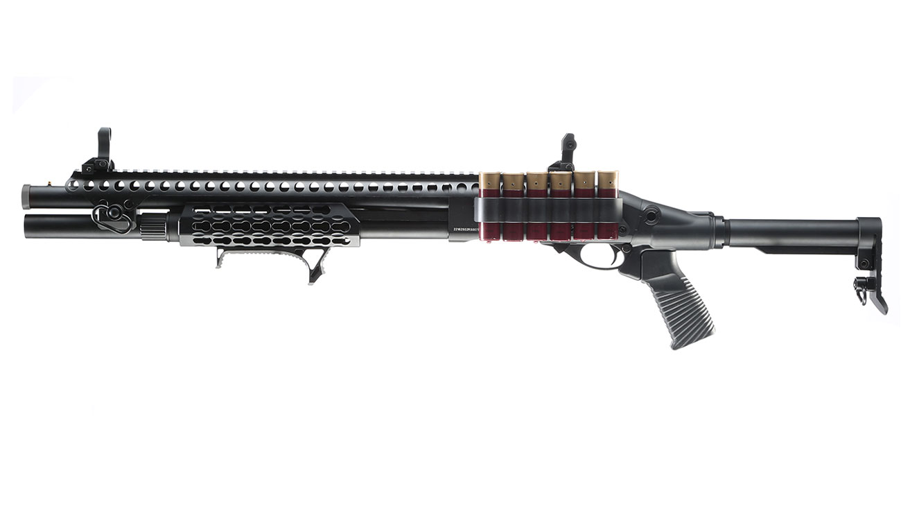 Jag Arms Scattergun SPX Vollmetall Pump Action Gas Shotgun 6mm BB schwarz Bild 1