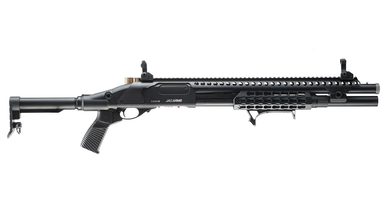 Jag Arms Scattergun SPX Vollmetall Pump Action Gas Shotgun 6mm BB schwarz Bild 2
