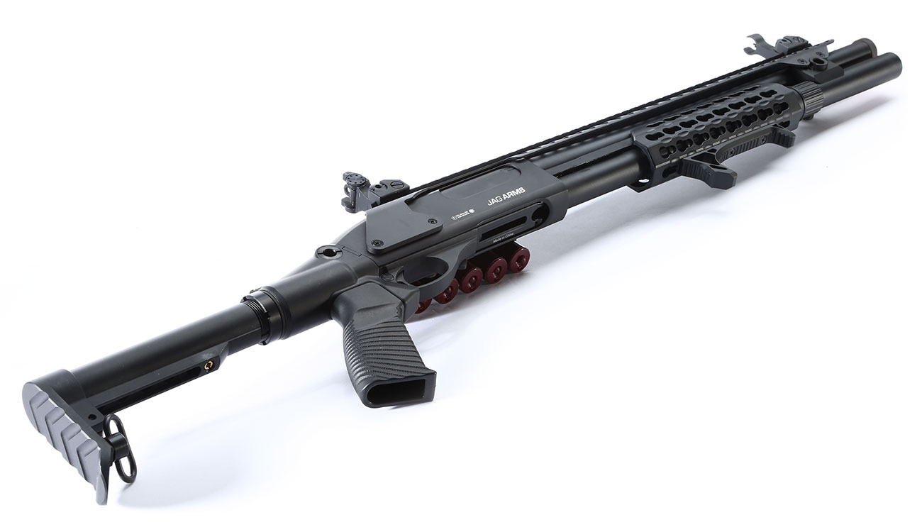 Jag Arms Scattergun SPX Vollmetall Pump Action Gas Shotgun 6mm BB schwarz Bild 4