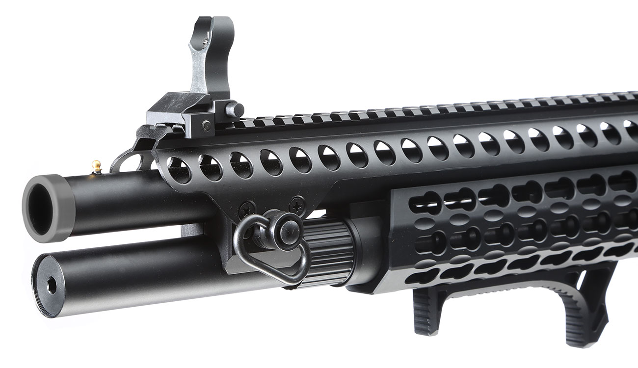 Jag Arms Scattergun SPX Vollmetall Pump Action Gas Shotgun 6mm BB schwarz Bild 6