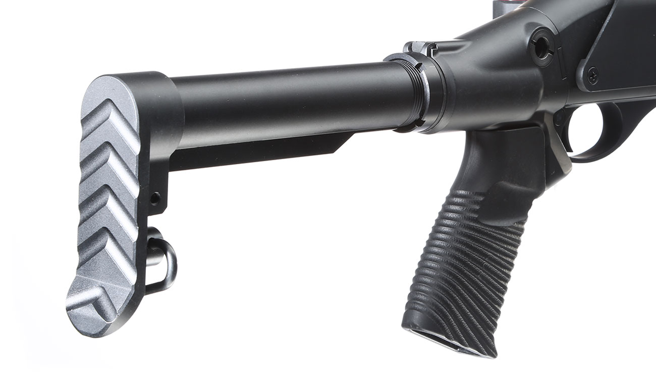 Jag Arms Scattergun SPX Vollmetall Pump Action Gas Shotgun 6mm BB schwarz Bild 9