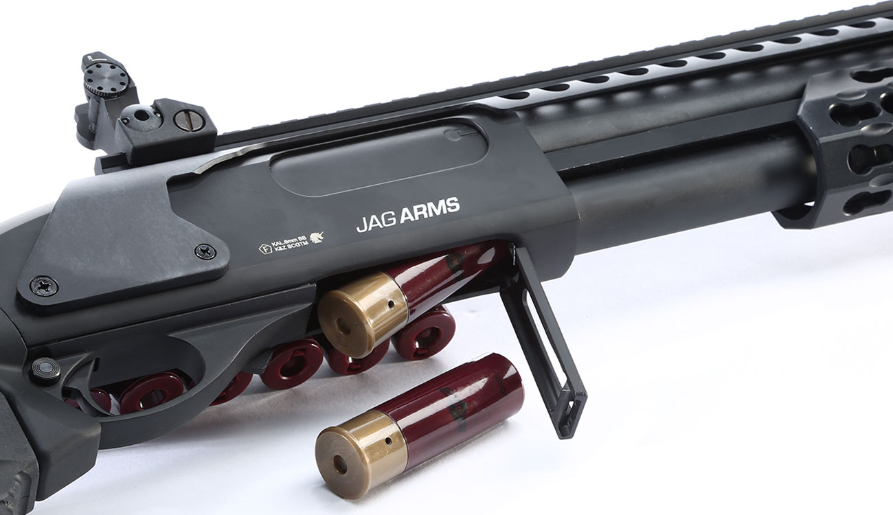 Jag Arms Scattergun SPX2 Vollmetall Pump Action Gas Shotgun 6mm BB schwarz Bild 10
