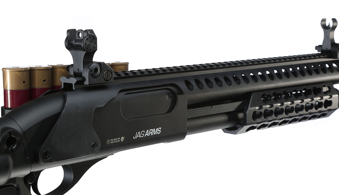 Jag Arms Scattergun SPX2 Vollmetall Pump Action Gas Shotgun 6mm BB schwarz Bild 8