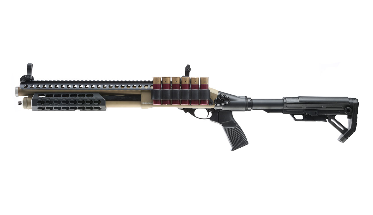 Jag Arms Scattergun SPX2 Vollmetall Pump Action Gas Shotgun 6mm BB tan Bild 1