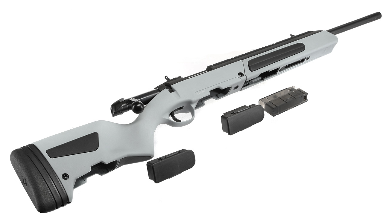 Modify / ASG Steyr Scout Bolt Action Sniper Springer 6mm BB grau Bild 5