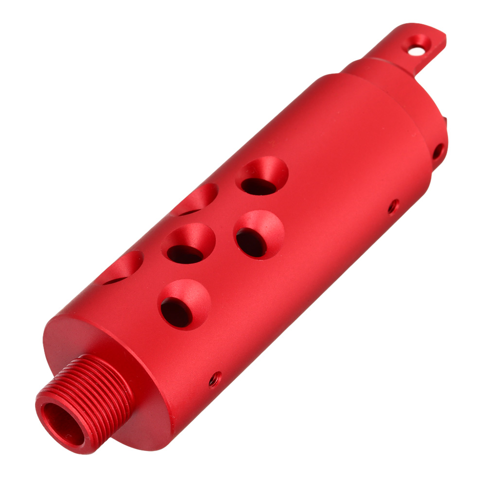 AiRReX Custom-A CNC Aluminium Auenlauf Round f. Action Army AAP-01 rot