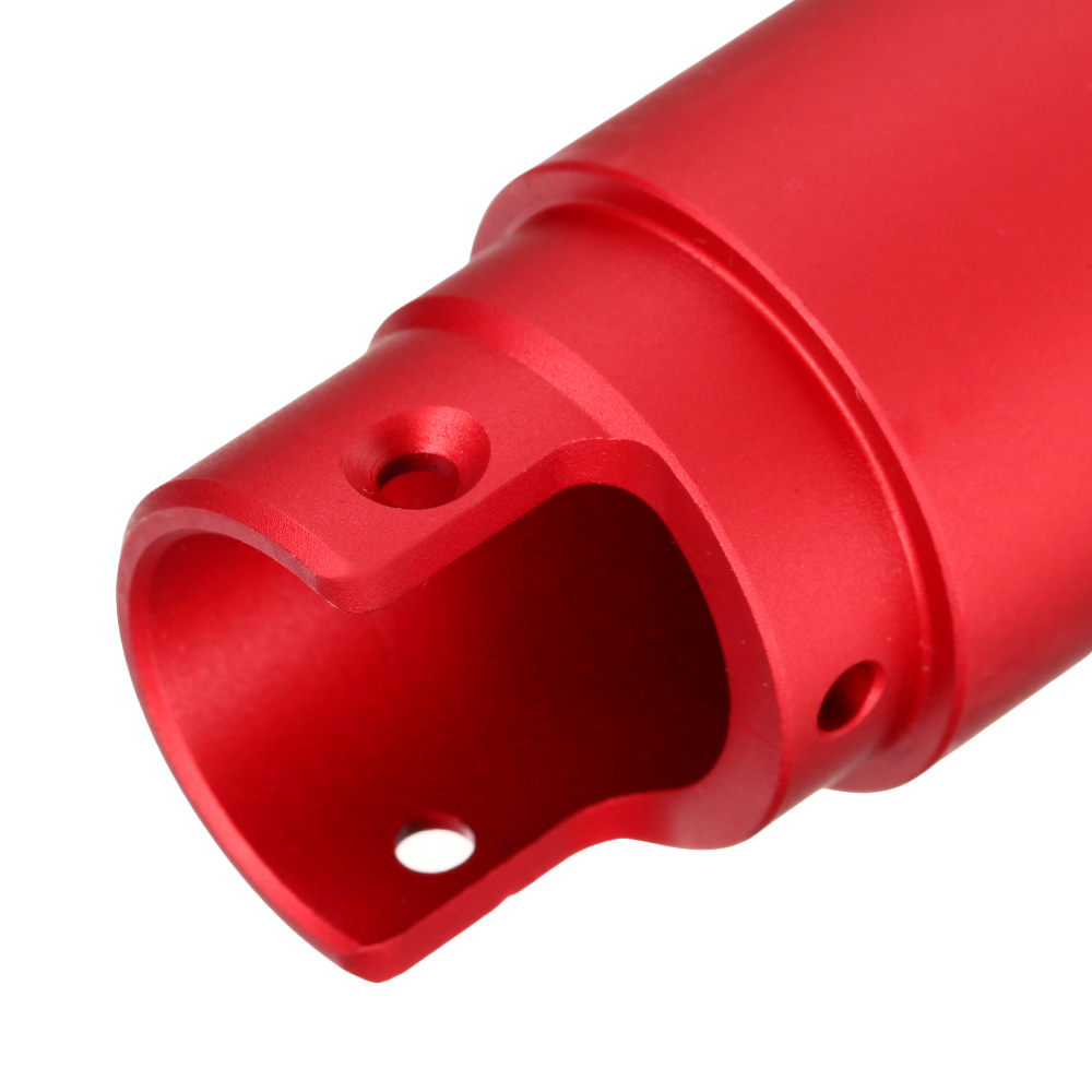 AiRReX Custom-A CNC Aluminium Auenlauf Round f. Action Army AAP-01 rot Bild 8