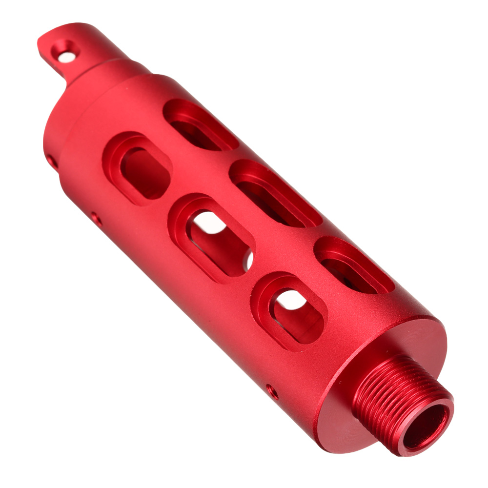 AiRReX Custom-B CNC Aluminium Auenlauf Oval f. Action Army AAP-01 rot Bild 1