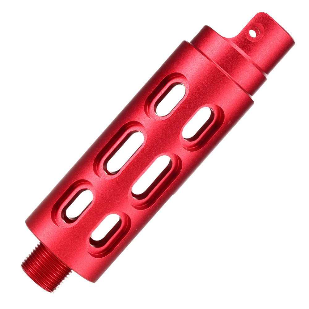 AiRReX Custom-B CNC Aluminium Auenlauf Oval f. Action Army AAP-01 rot Bild 2