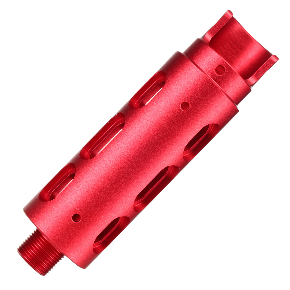 AiRReX Custom-B CNC Aluminium Auenlauf Oval f. Action Army AAP-01 rot Bild 4