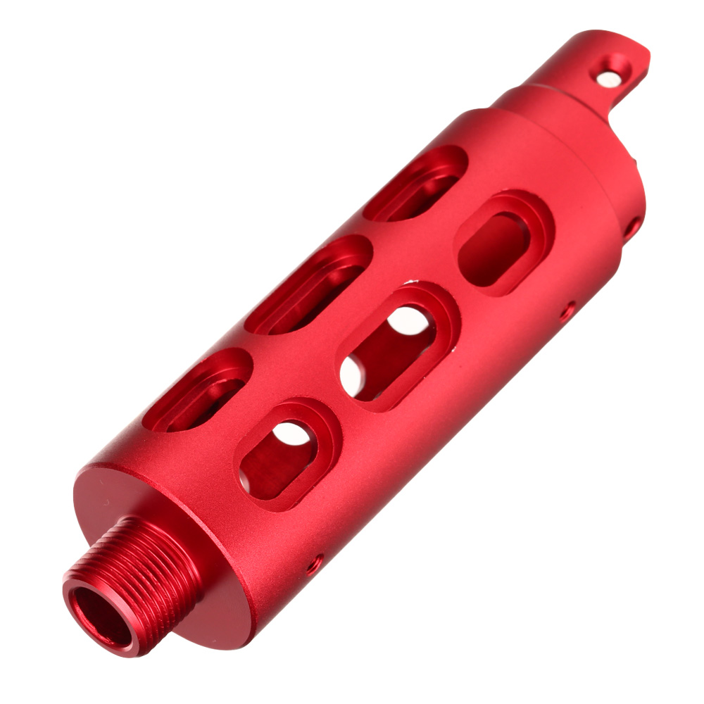 AiRReX Custom-B CNC Aluminium Auenlauf Oval f. Action Army AAP-01 rot Bild 5