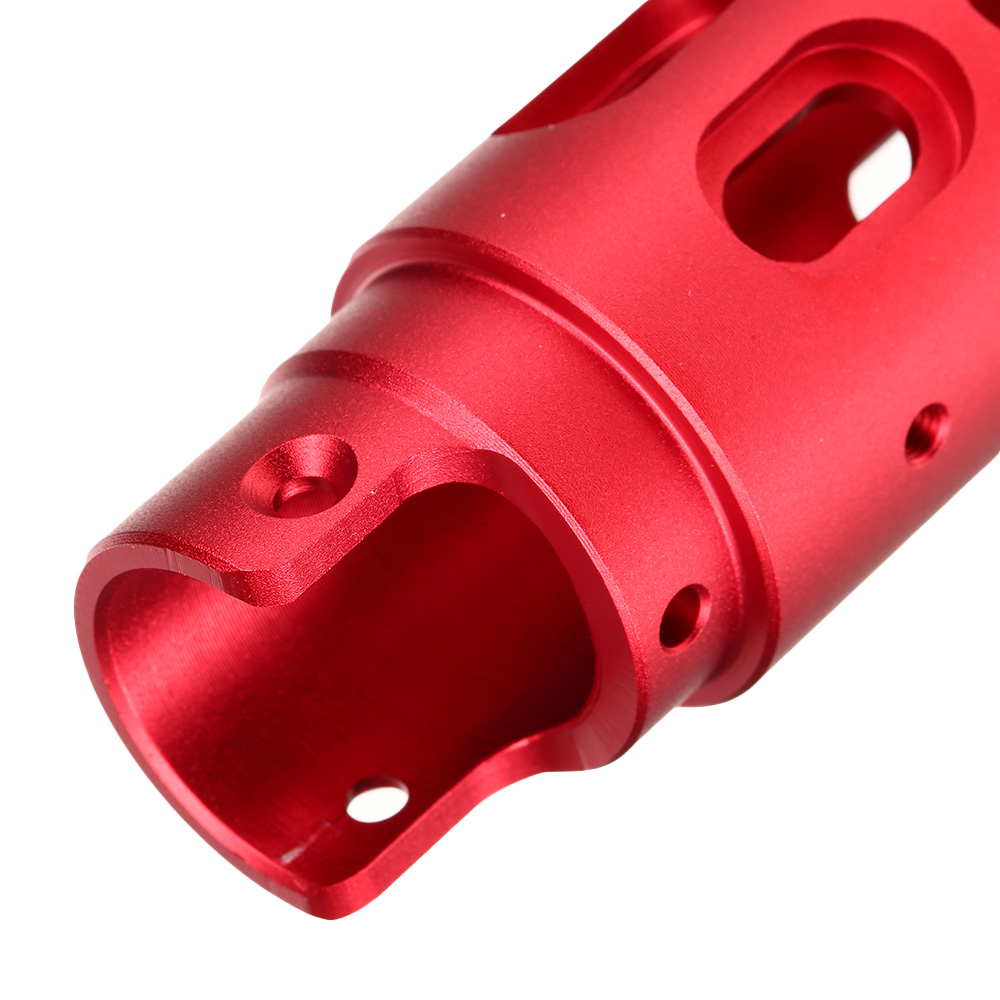 AiRReX Custom-B CNC Aluminium Auenlauf Oval f. Action Army AAP-01 rot Bild 8