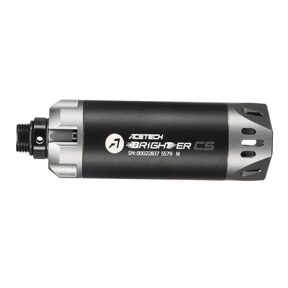 Acetech Brighter CS Aluminium Silencer Mini Tracer Unit inkl. LiPo Akku 11mm+ / 14mm- grau Bild 3