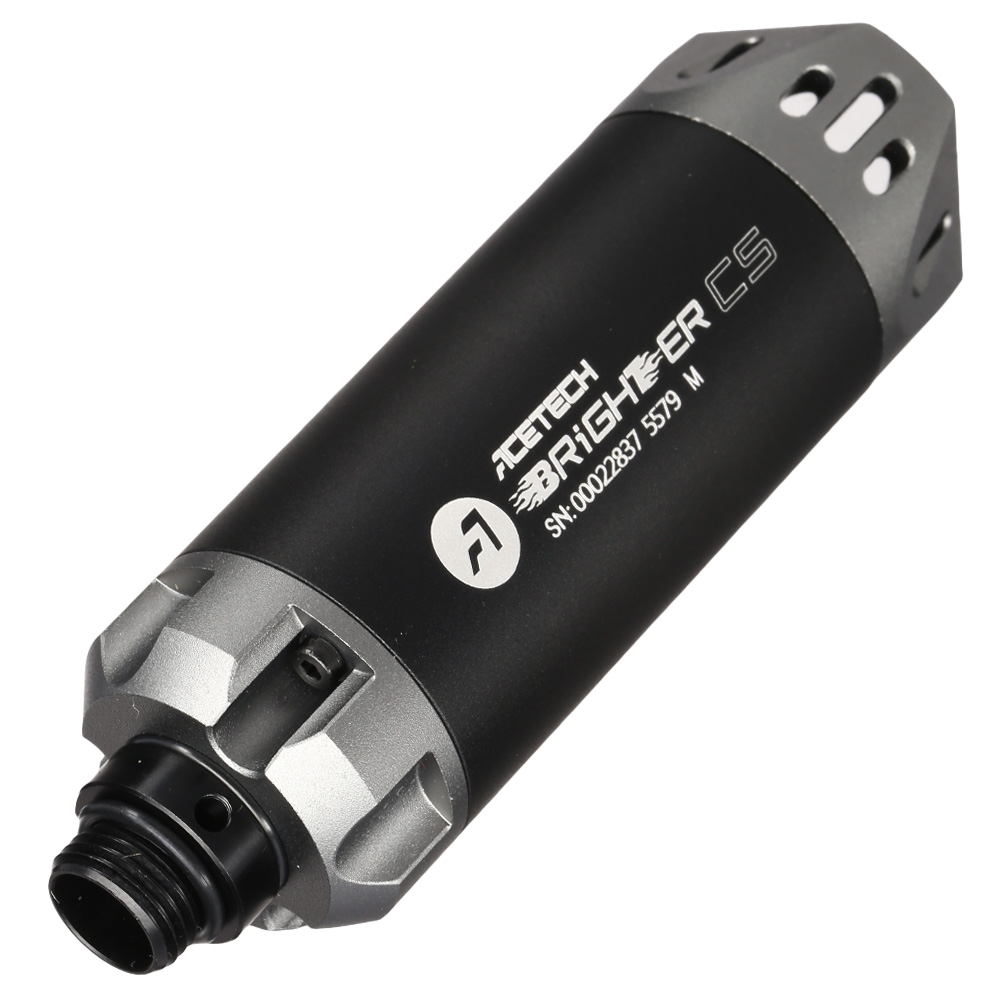 Acetech Brighter CS Aluminium Silencer Mini Tracer Unit inkl. LiPo Akku 11mm+ / 14mm- grau Bild 5