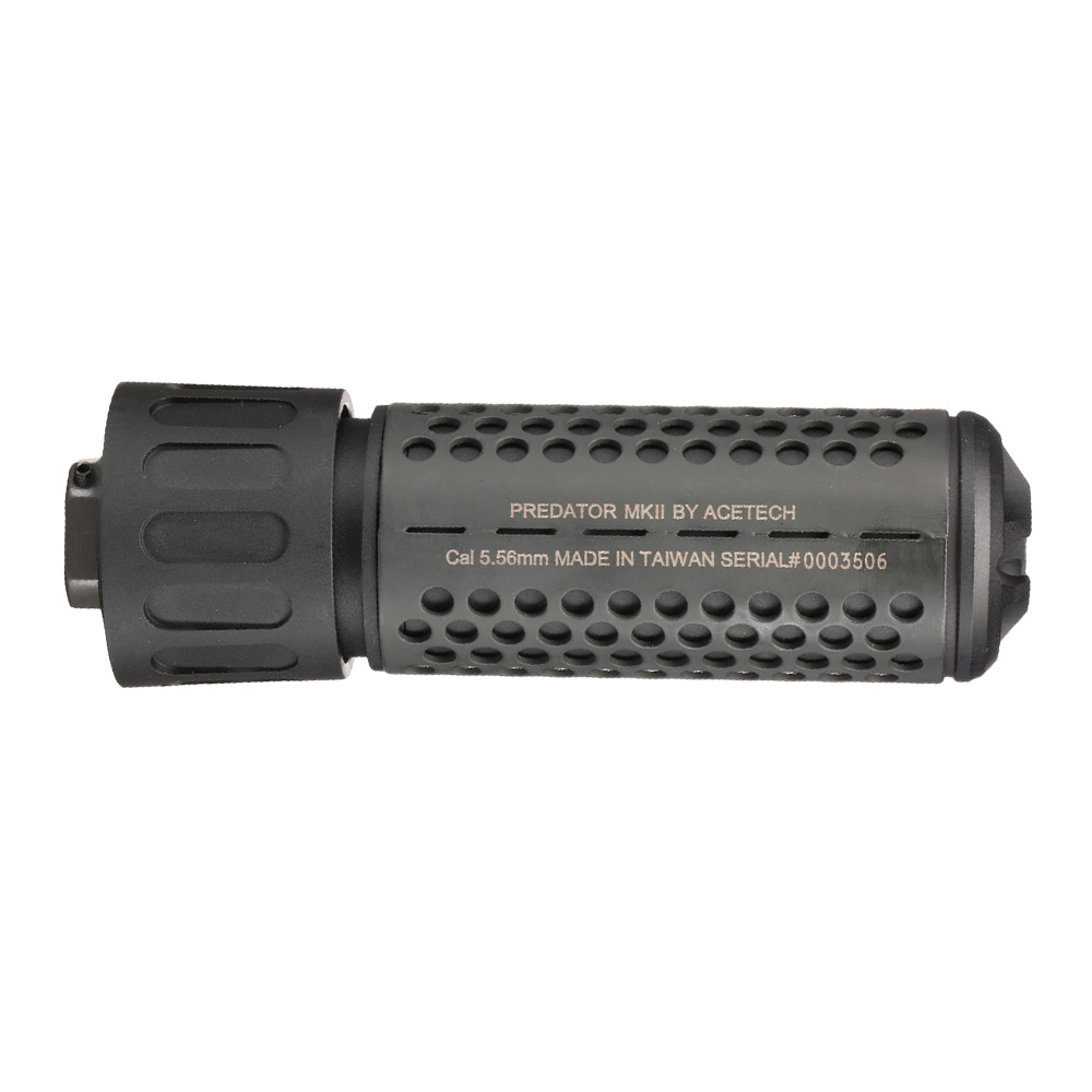 Acetech Predator MK II Suppressor inkl. Brighter C Tracer Unit mit Li-Ion / Stahl Flash-Hider 14mm- schwarz Bild 3