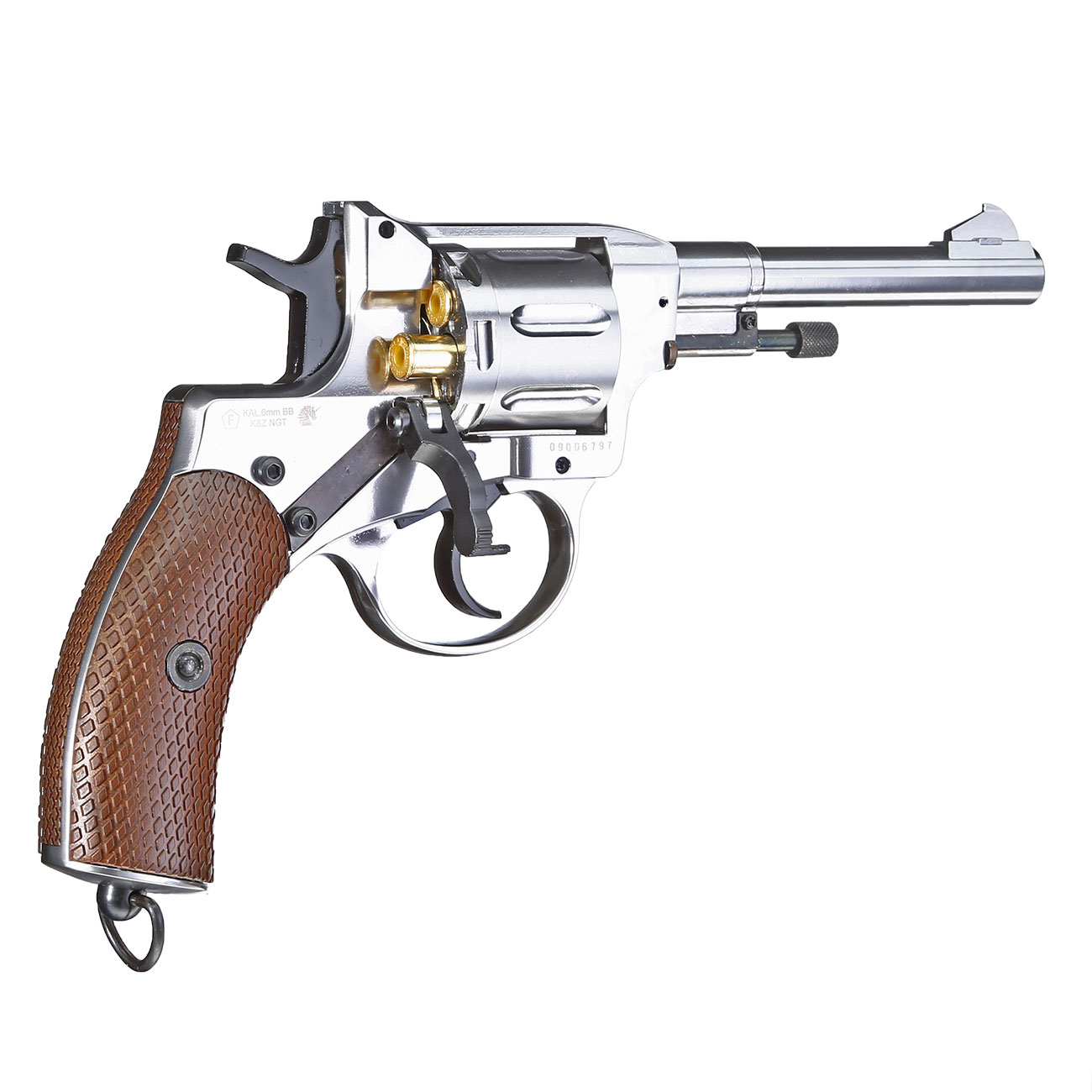 Gun Heaven M1895 Nagant Revolver Vollmetall CO2 6mm BB chrom Bild 4